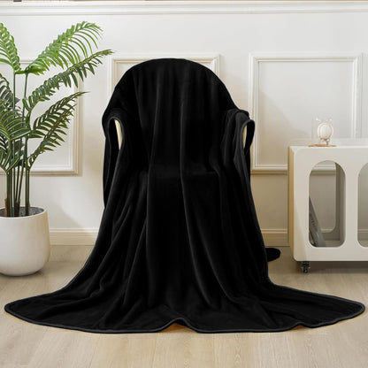 Large Fleece Blanket Throw Reversible Soft Warm Bed Sofa Blanket Double & King