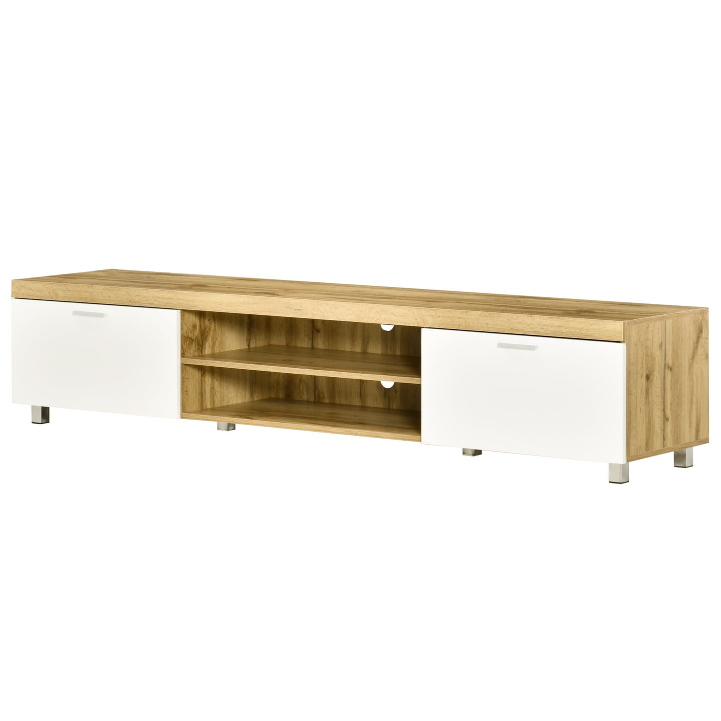 Modern Unit for TV W/ Cabinet Shelf for Living Room