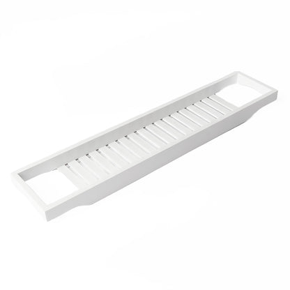 OHS Wooden Bath Tub Rack Storage Bathroom Caddy Shelf Tray Soap Holder Tidy Unit