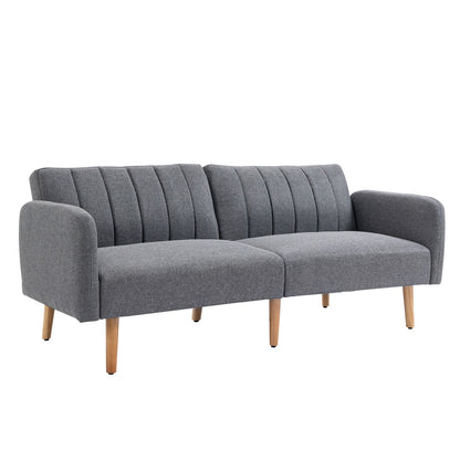 HOMCOM 3 Seater Sofa Bed W/ Adjustable Backrest for Living Room, Guest Room