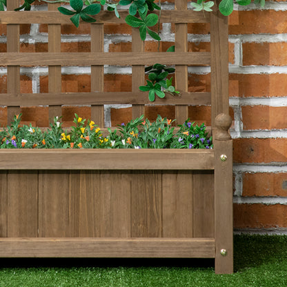 Garden Planters with Trellis for Climbing Vines Indoor Outdoor