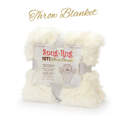 Extra Large Fleece Blanket Throw King Size White Cream Yeti for Winter Bed Sofa