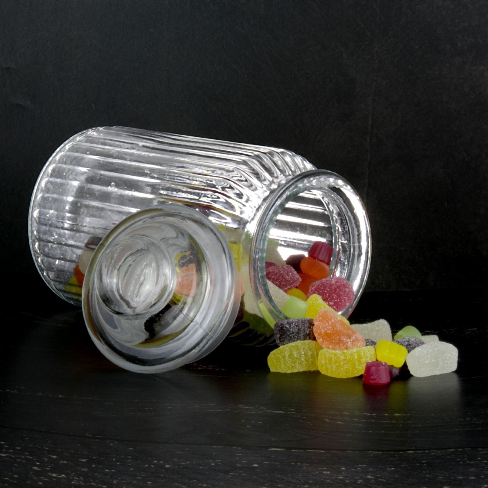Vintage Airtight Glass Jars 1300Ml - Set of 3 Traditional Sweet Jar Storage| M&W