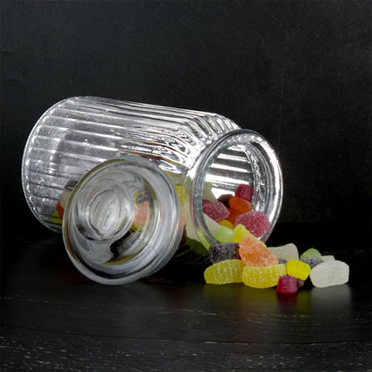 Vintage Airtight Glass Jars 1300Ml - Set of 3 Traditional Sweet Jar Storage| M&W