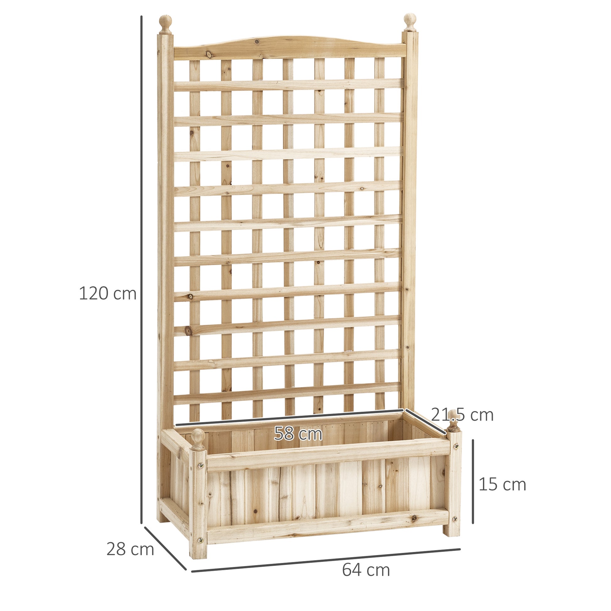 Garden Planters with Trellis for Climbing Vines Indoor Outdoor