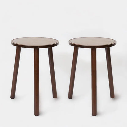 Nalanee Plant Stand 2-Piece Wooden Bamboo Outdoor Furniture Side End Tables Living Room