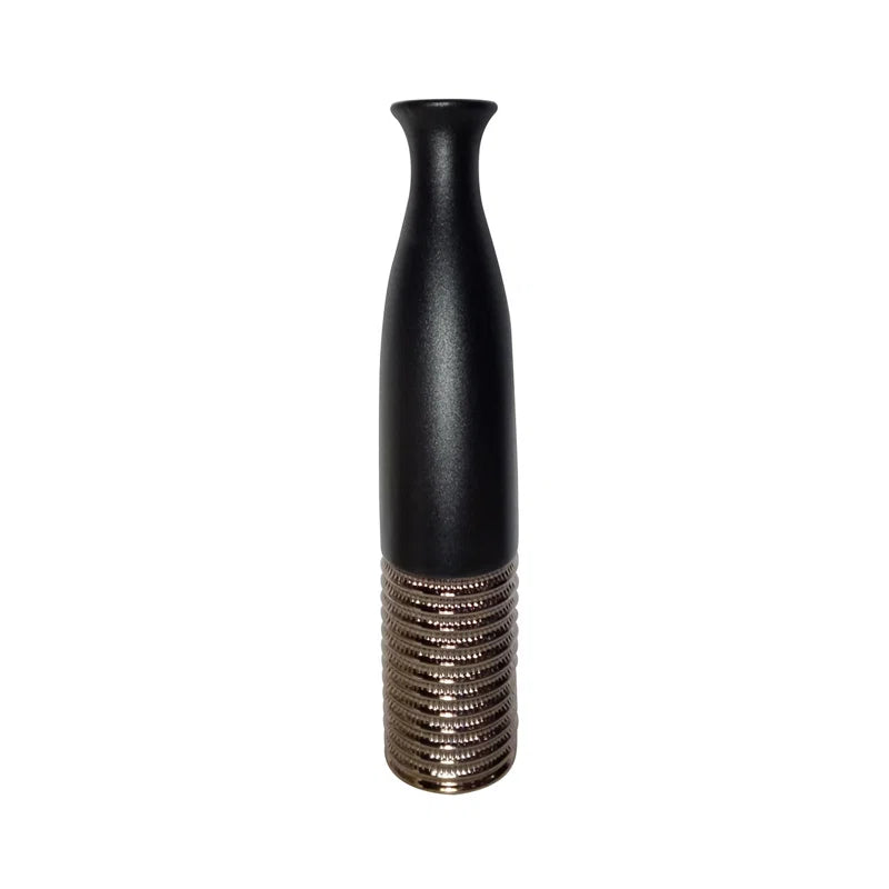 Textured Ceramic Floor Vase for the Living Room, Modern Decorative Vase