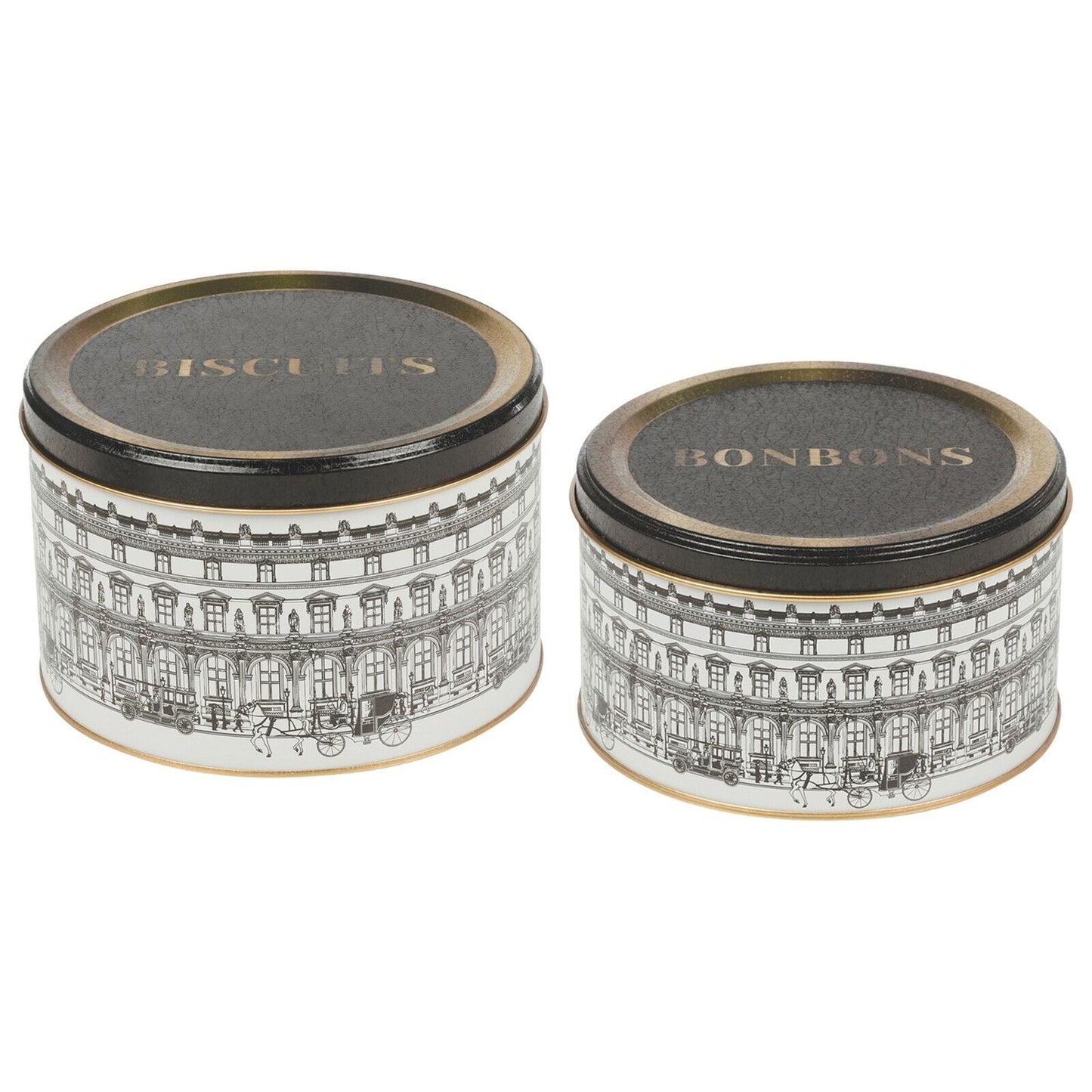 Pastry Biscuit Cookie Cake Pie Muffins and Sweet Tin Tea Set Designed Containers