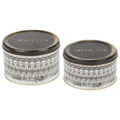 Pastry Biscuit Cookie Cake Pie Muffins and Sweet Tin Tea Set Designed Containers