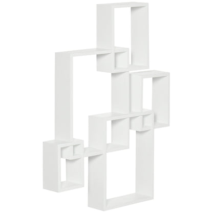 Wall Mounted Interlocking Cube Shelves, Display Wall Shelf for Living Room