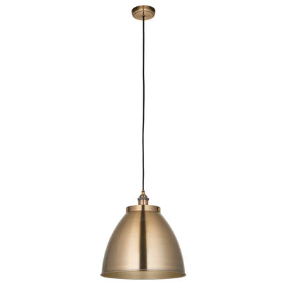 Howze 1 - Light Antique Brass Dome Pendant