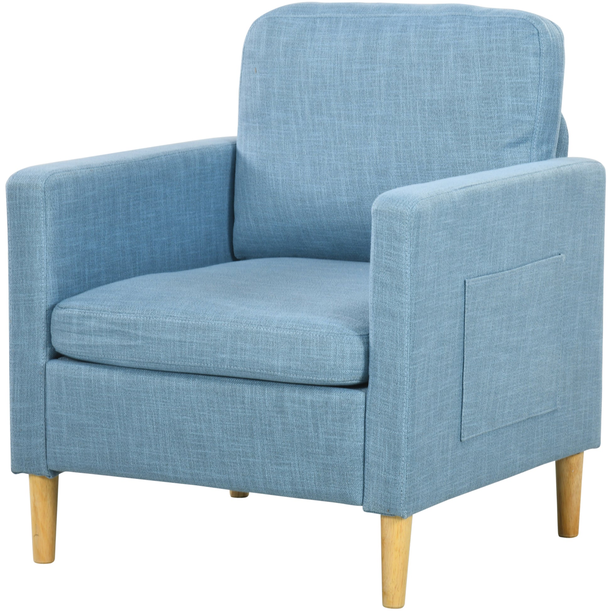 Modern Armchair Fireside Chair Upholstered Accent Chair for Living Room
