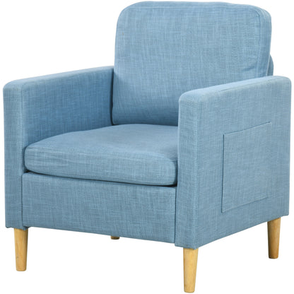 Modern Armchair Fireside Chair Upholstered Accent Chair for Living Room