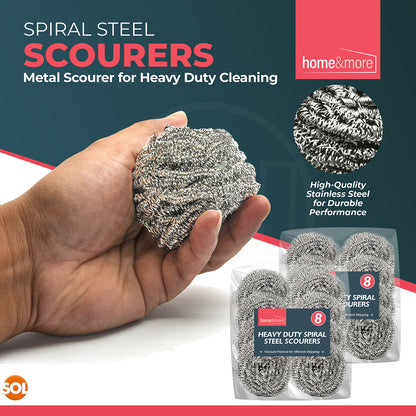 16-32 Stainless Steel Scourers Heavy Duty Kitchen Wire Pan Pads Washing Cleaning