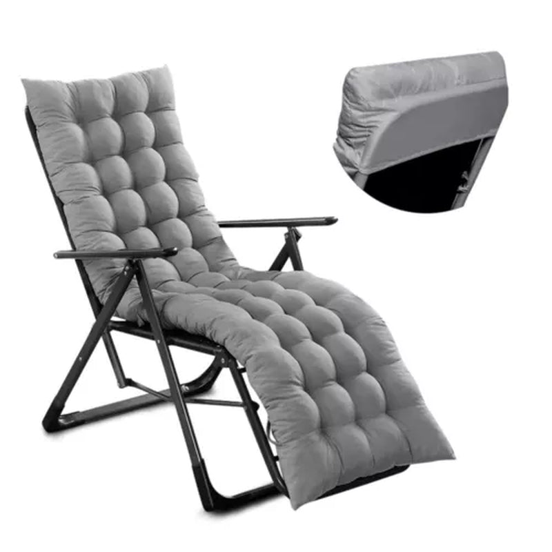 Comfort Cotton Cushion Cover Sun Lounger Recliner Deck Chair Garden Seat Pad UK