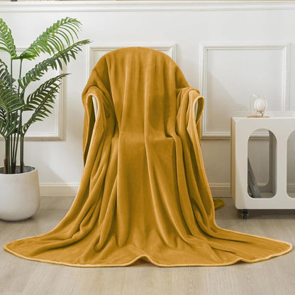 Large Fleece Blanket Throw Reversible Soft Warm Bed Sofa Blanket Double & King