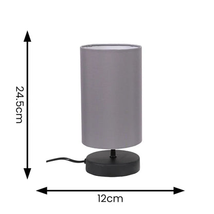 Romica Touch Table Lamps with Fabric Shades
