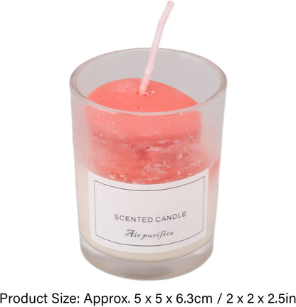 Soy Scented Aromatherapy Candle Gifts, Low Temperature Ease Mood Purify Indoor Air Set of 2 Smokeless Soy Aromatherapy Candles for Meditation (Type C Macaroon)
