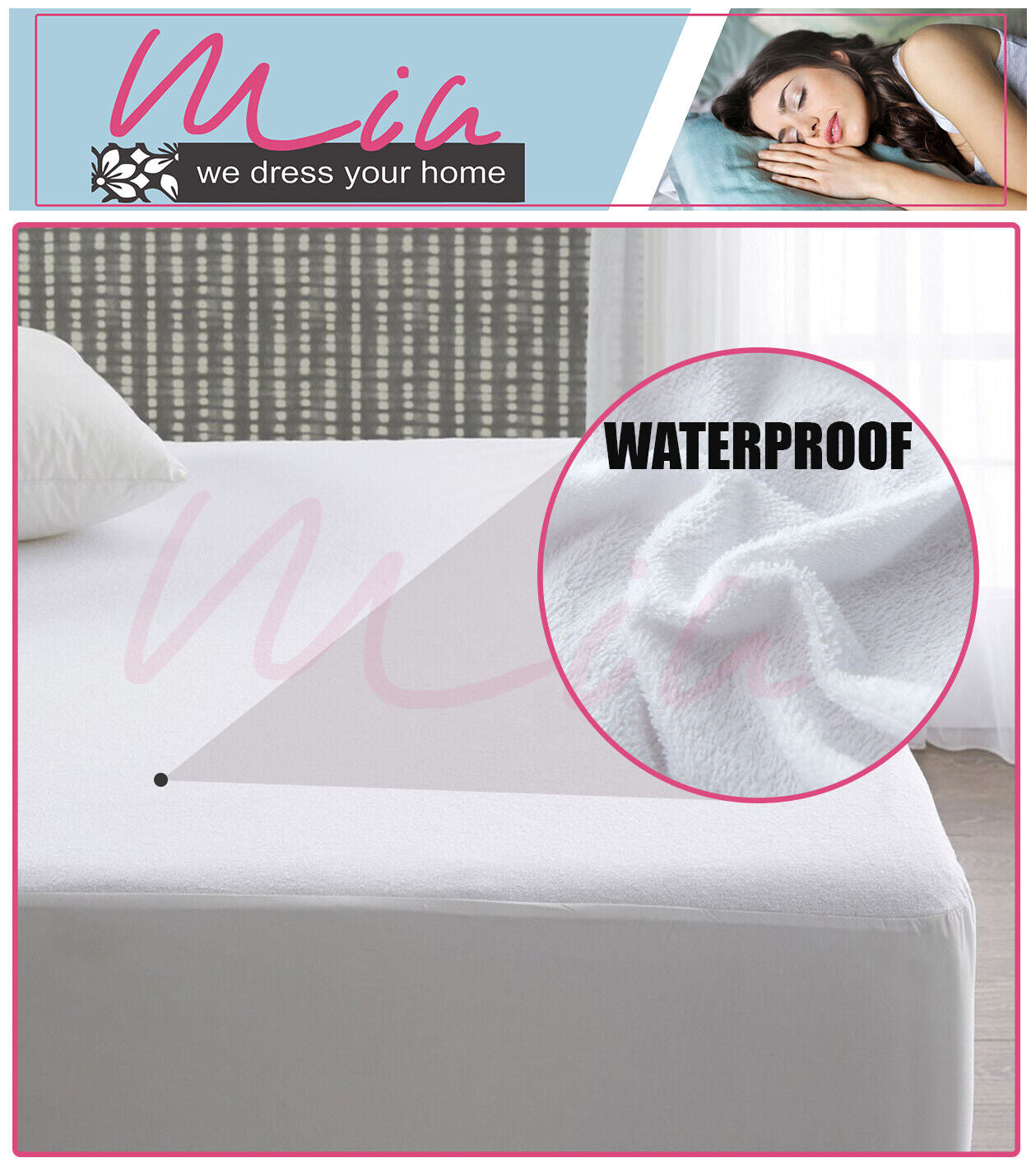 MATTRESS COVER PROTECTOR WATERPROOF TERRY FITTED SHEET SINGLE DOUBLE KING SIZE