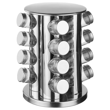 Spinning Carousel 16-Jar Free Standing Spice Rack